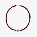 Coastal Crimson Pearl Necklace