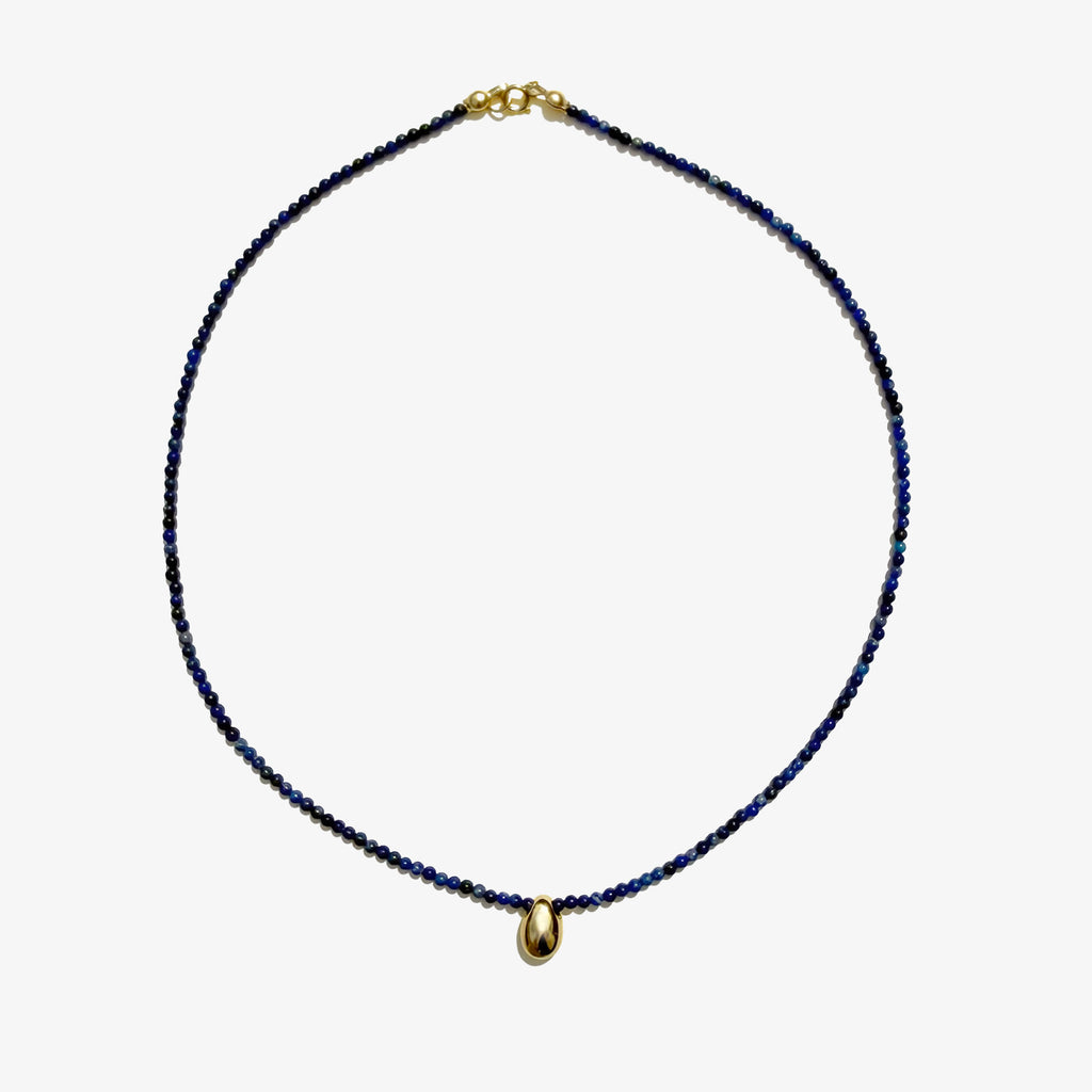 INDIGO TEAR DROP NECKLACE