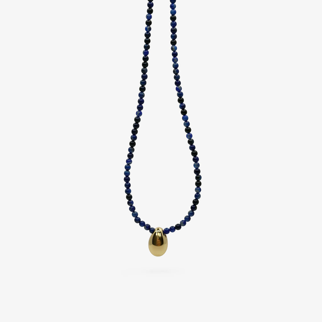 INDIGO TEAR DROP NECKLACE