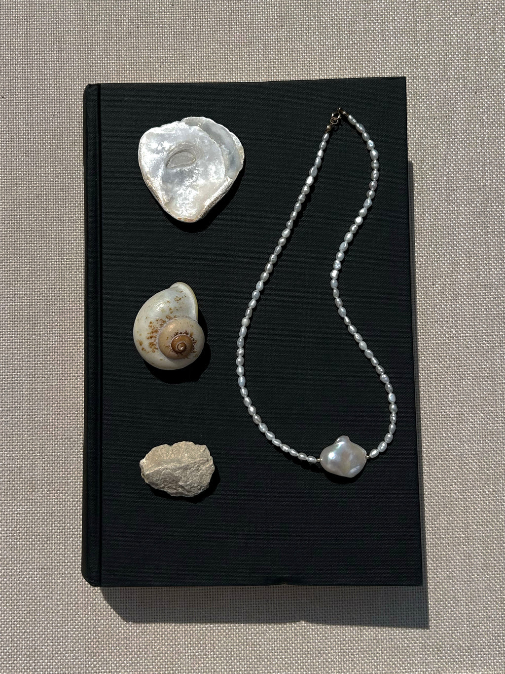 Lunar Baroque Pearl Necklace