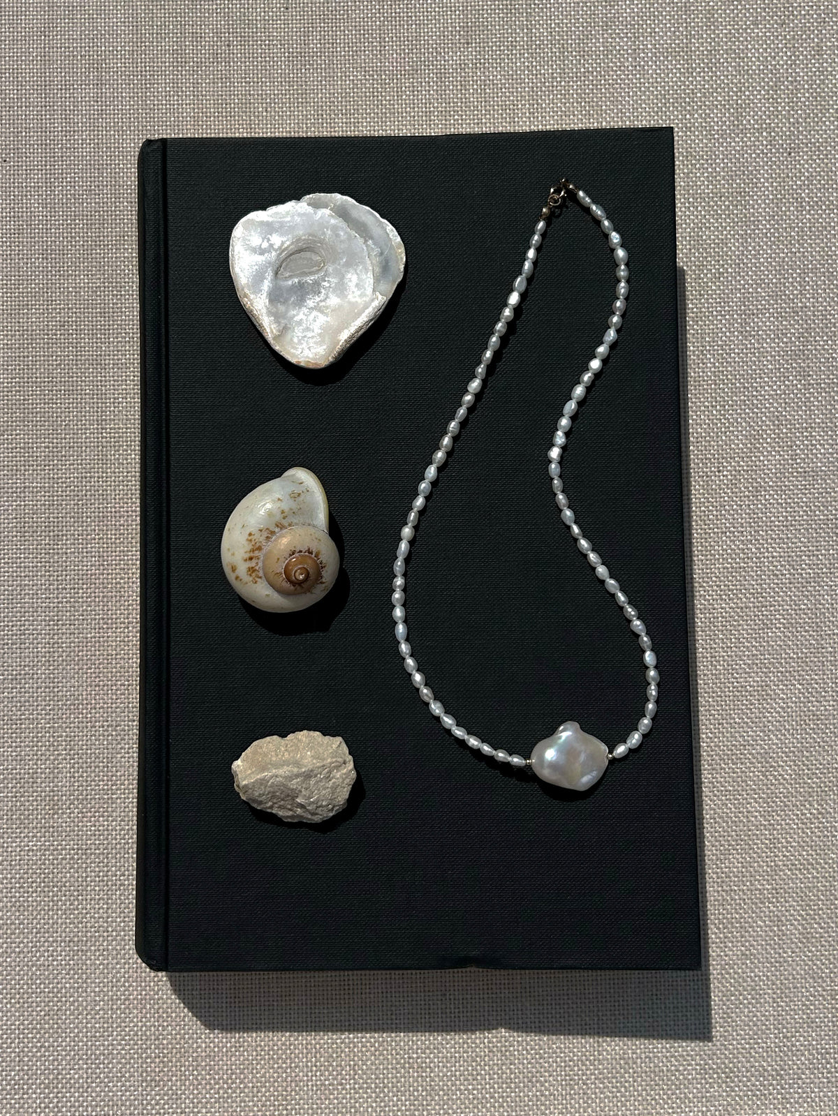 Lunar Baroque Pearl Necklace