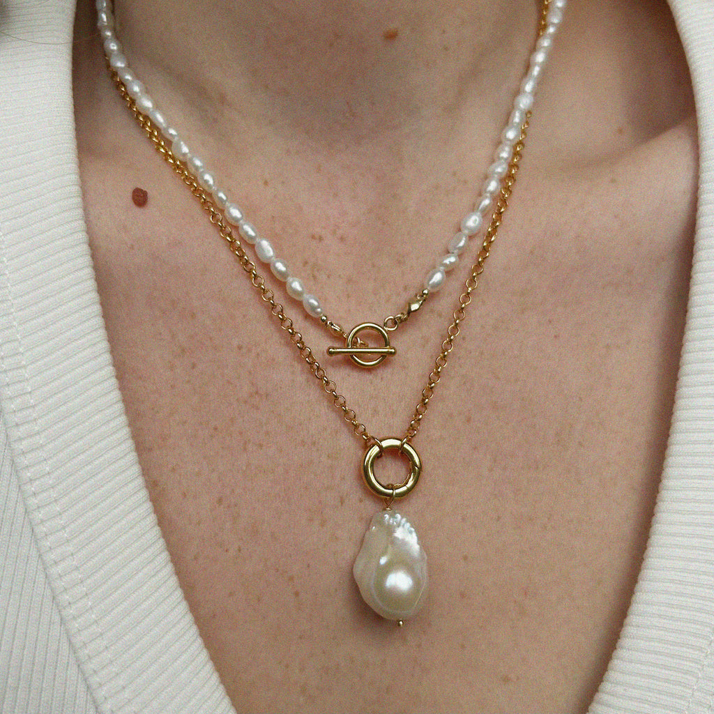 CLOUD BAROQUE PEARL NECKLACE