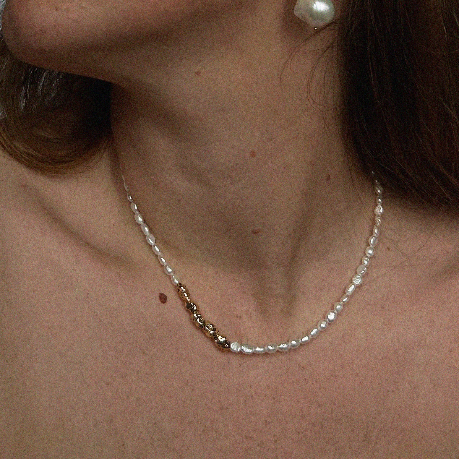 MOLTEN PEARL NECKLACE