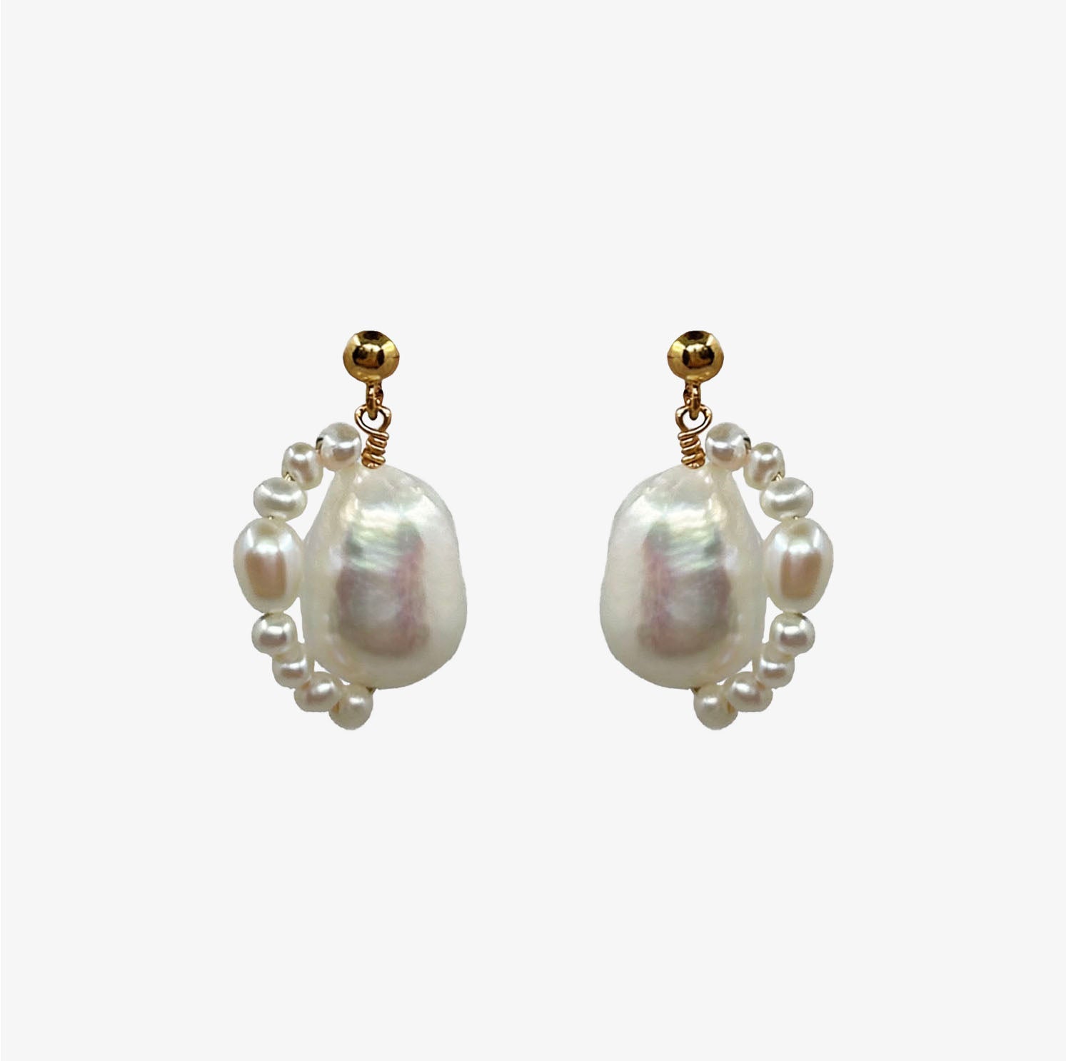 ORBIT PEARL DROP EARRINGS