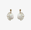 Orbit Pearl Drop Earrings